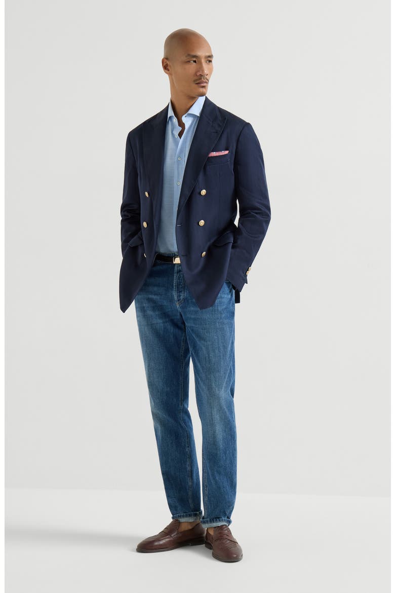 Oxford shirt, Alternate, color, Azure