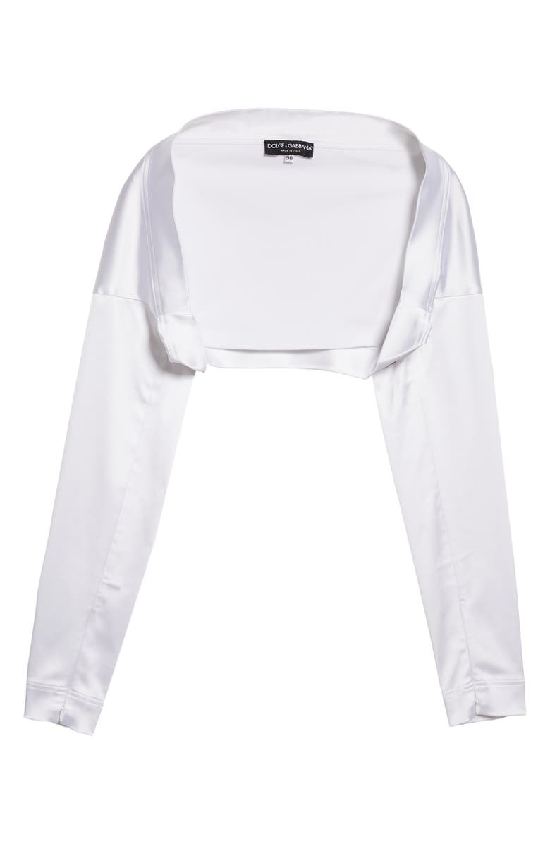 Dolce&Gabbana Stretch Satin Bolero Jacket, Alternate, color,