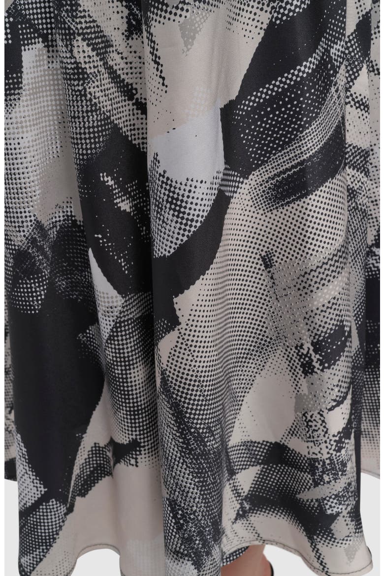 Mixed Media Dress, Alternate, color, BLACK SKYLINE