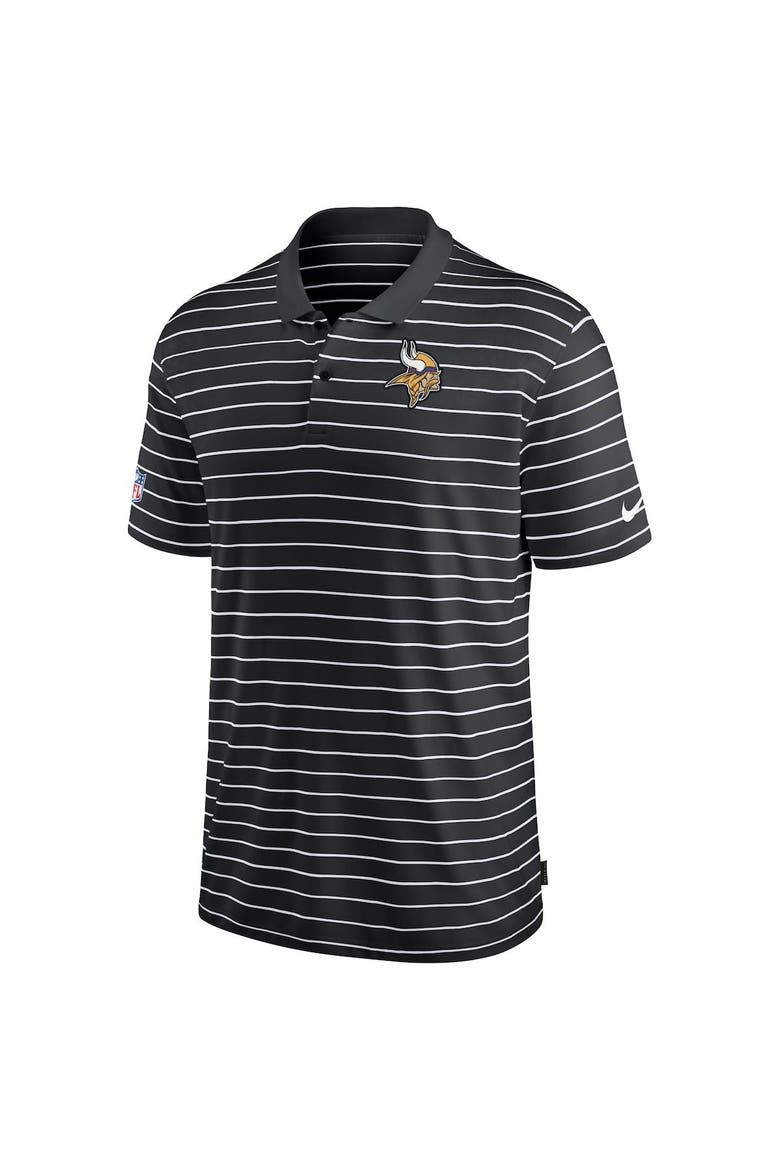 Men's Nike Black Minnesota Vikings 2022 Sideline Lock Up Victory Performance Polo, Alternate, color, Black