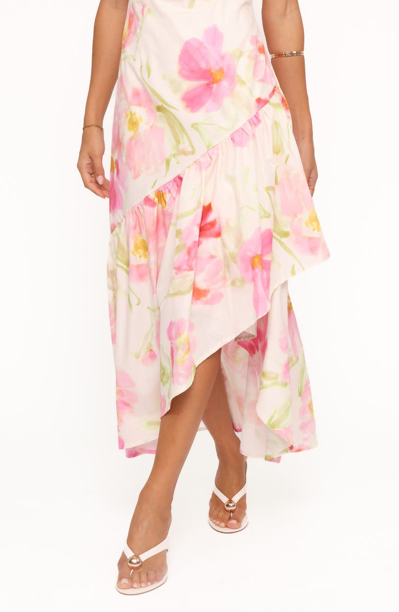 Petal & Pup Zula Floral Sleeveless Cotton Maxi Dress, Alternate, color, 