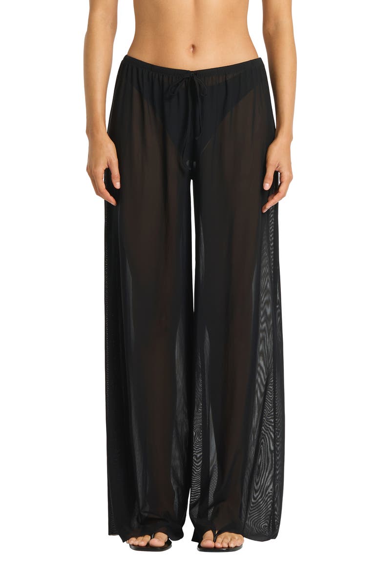 Riley Cover-Up Pants, Main, color, BLACK