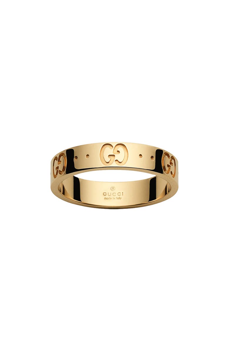 Gucci Icon Double G Gold Ring, Main, color, 