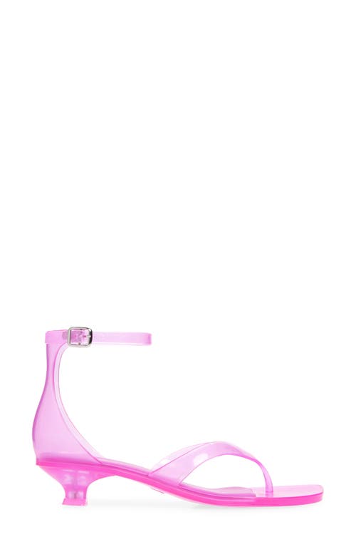 Jeffrey Campbell Gummy Ankle Strap Sandal In Pink