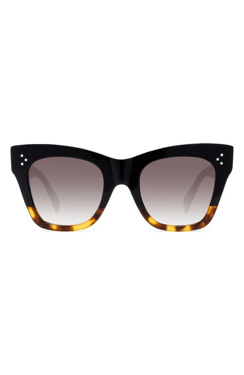 Celine 50mm Gradient Small Cat Eye Sunglasses