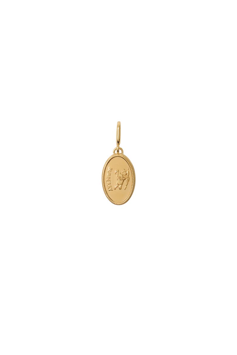 Knight Stamp Charm, Main, color, Gold