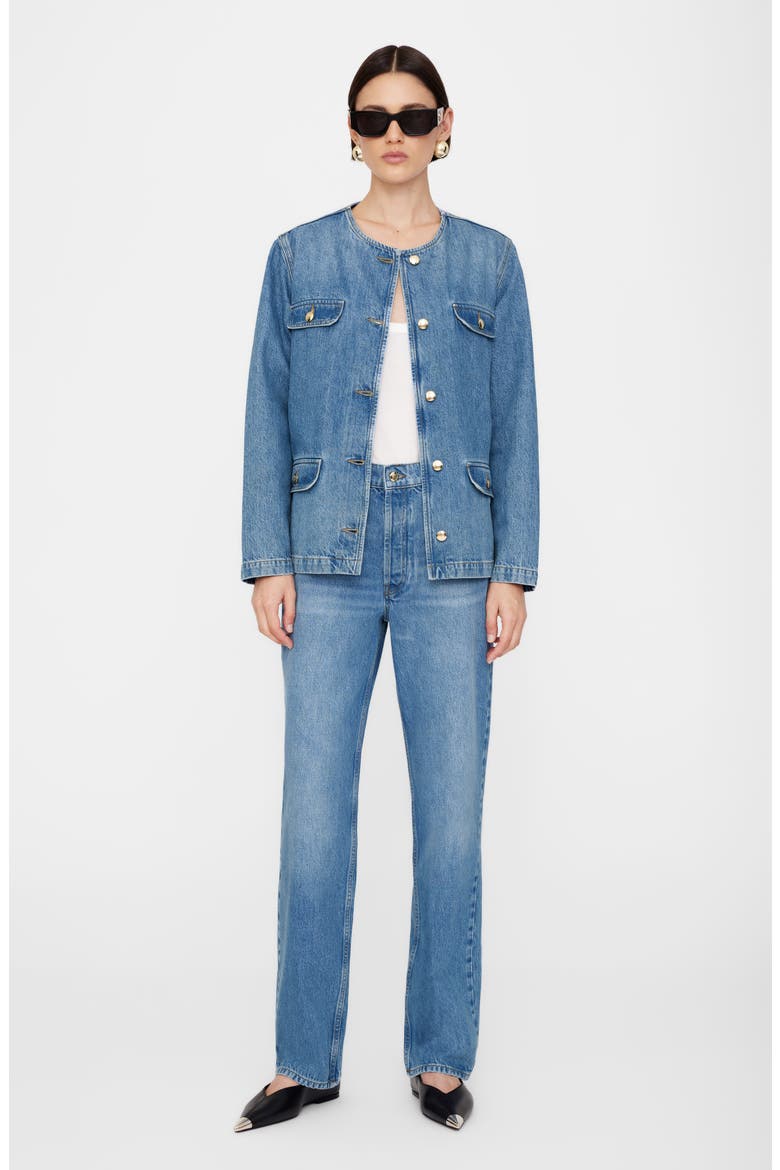 Gavin Straight Leg Jeans, Alternate, color, ATLANTIC BLUE