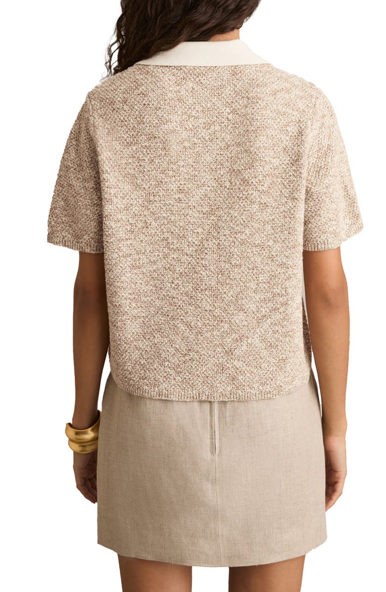 Reiss Sam Marl Johnny Collar Sweater, Alternate, color, 