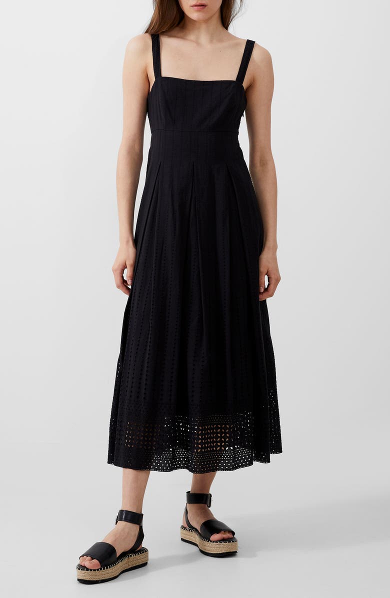 French Connection Aleska Textured Midi Dress, Main, color, 