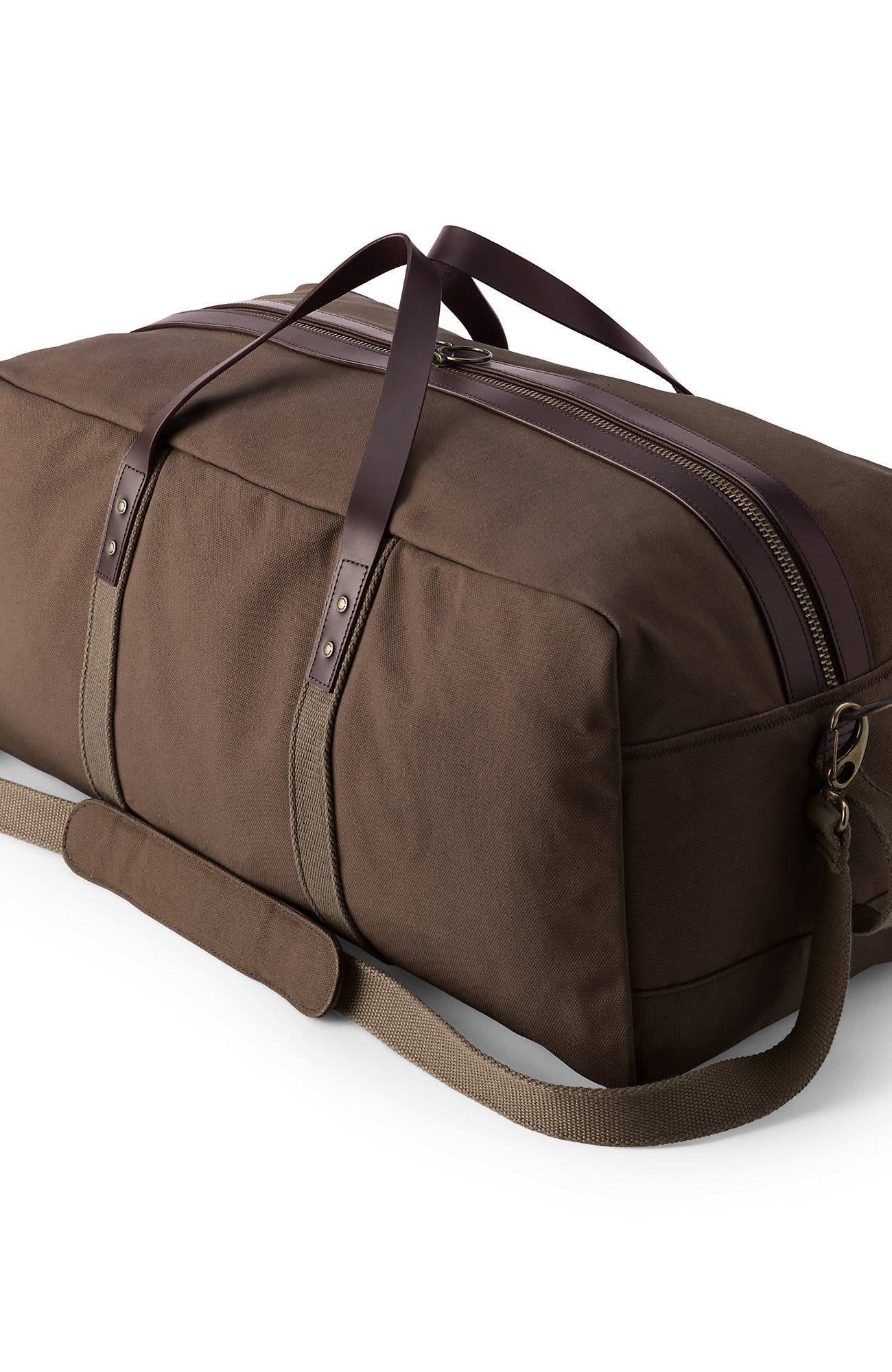 Lands' End Waxed Canvas Travel Duffle Bag, Alternate, color, 