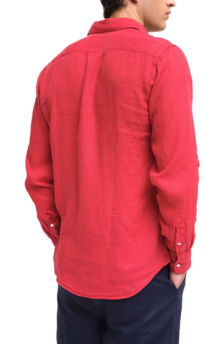 Peninsula Swimwear Capri Linen Shirt, Alternate, color, Solid Color