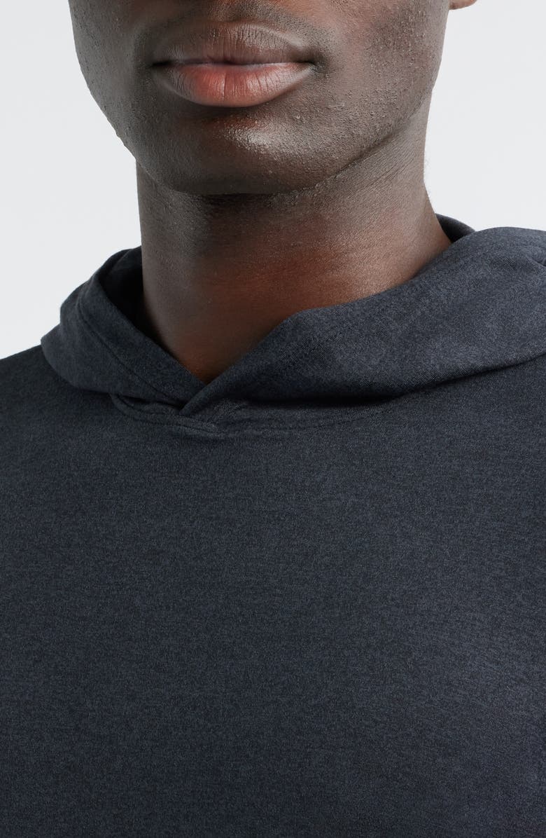 Zella Dynamic Hooded T-Shirt, Alternate, color, Grey Dark Charcoal Heather