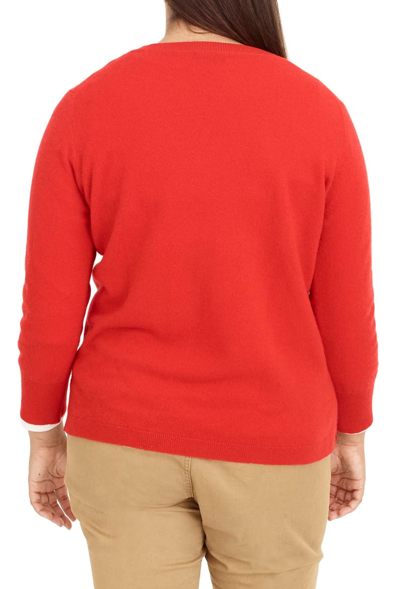 Leopard Heart Everyday Cashmere Sweater, Alternate, color, BRIGHT CERISE LEOPARD