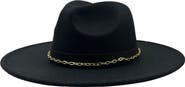 MARCUS ADLER Chain Trim Felt Fedora
