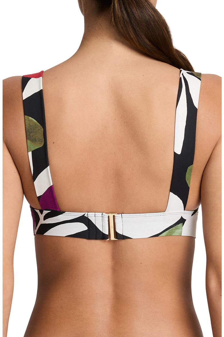 Wide Strap Bikini Top, Alternate, color, MULTI WHITE