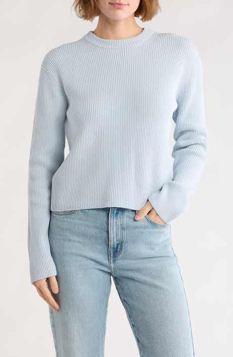 Vince Shaker Stitch Rib Pullover