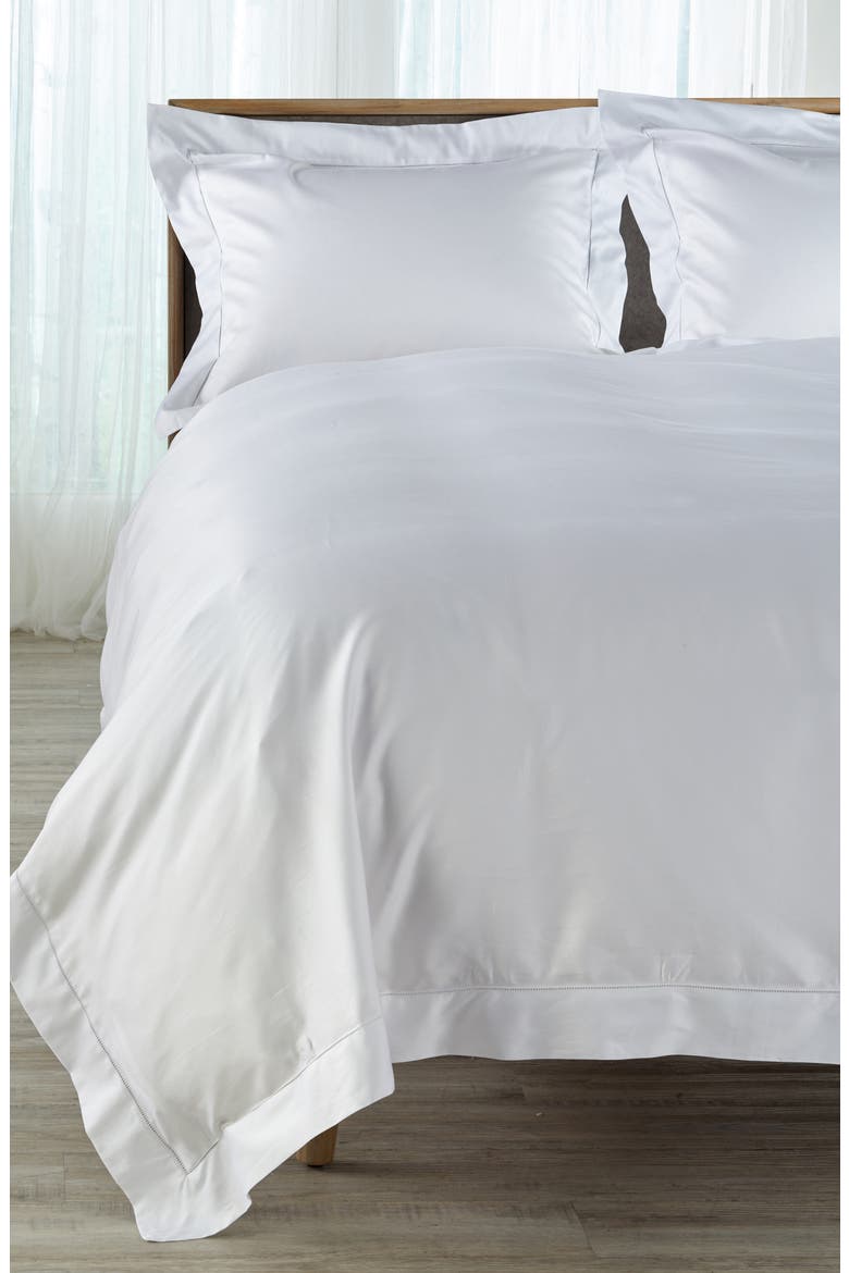 Fiona Duvet Cover, Main, color, WHITE