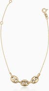 Oradina 14K Yellow Gold Majestic Mariner Center Cut Bracelet