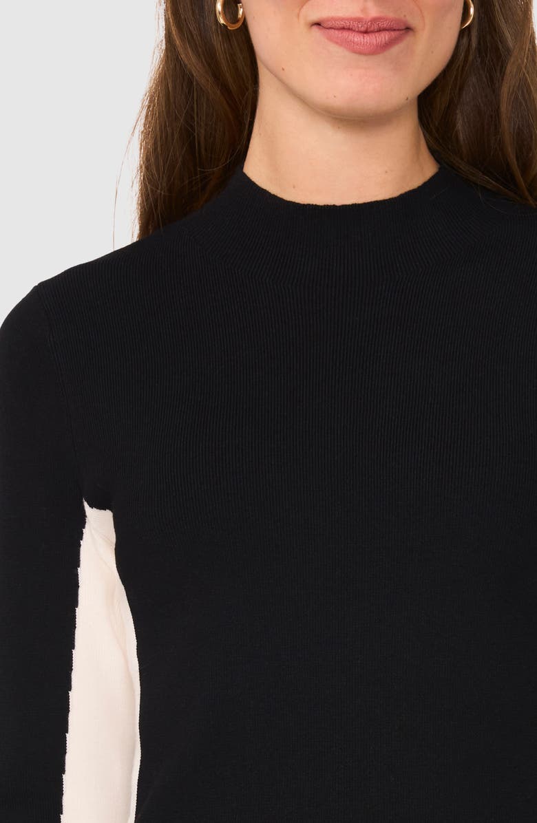 Halogen<sup>®</sup> Colorblock Mock Neck Sweater, Alternate, color, 