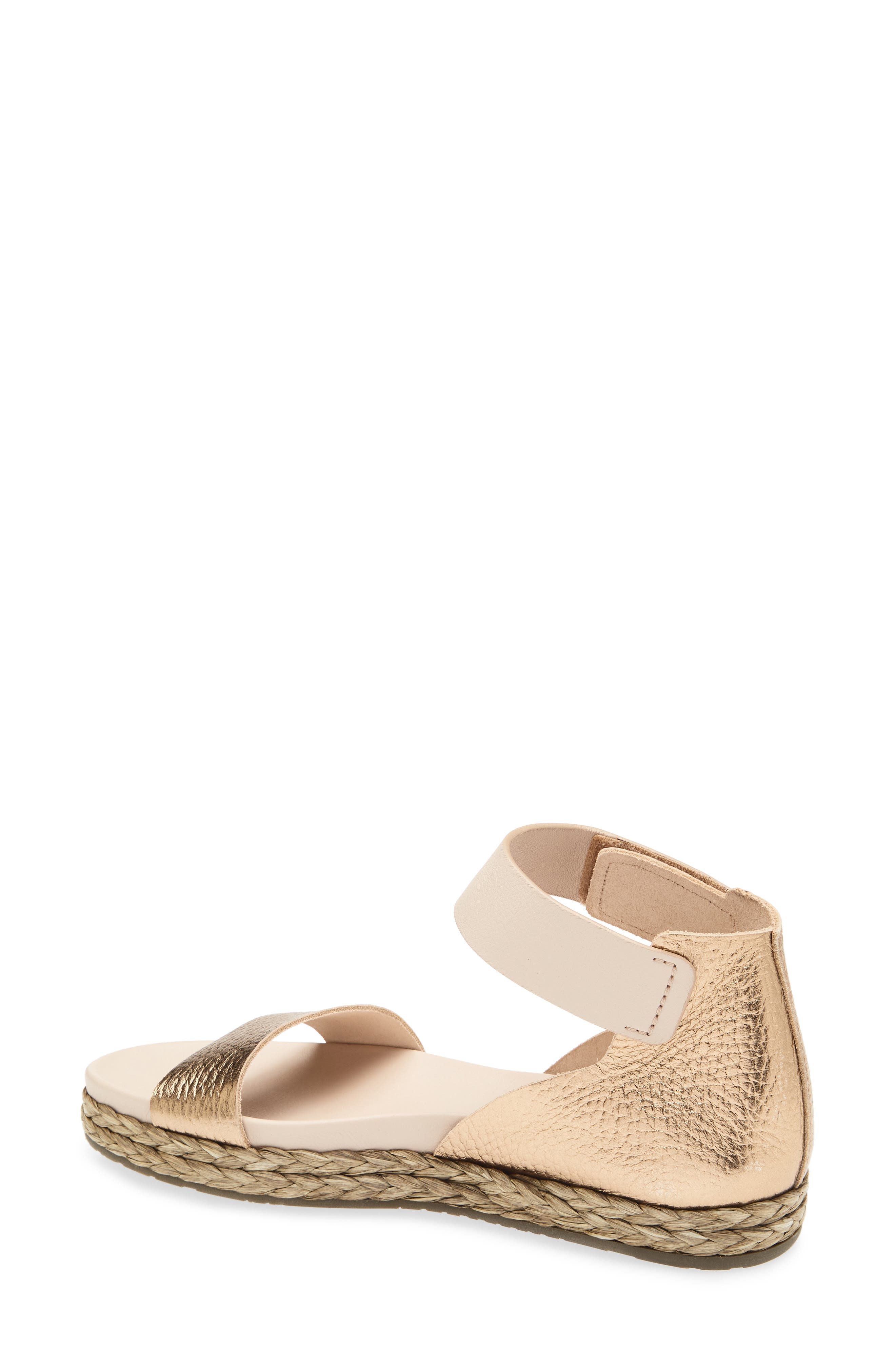 Pedro Garcia Jaida Ankle Strap Espadrille Sandal, Alternate, color, Cava Cervo Lame
