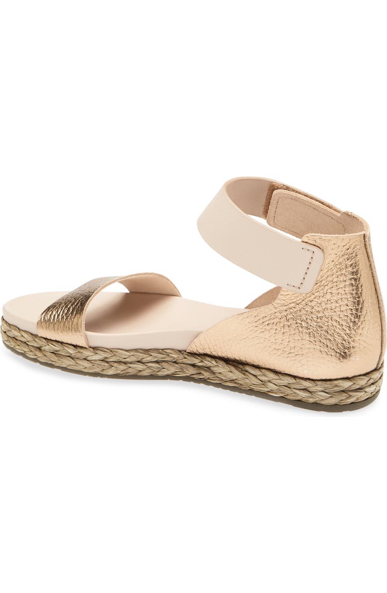 Pedro Garcia Jaida Ankle Strap Espadrille Sandal, Alternate, color, Cava Cervo Lame