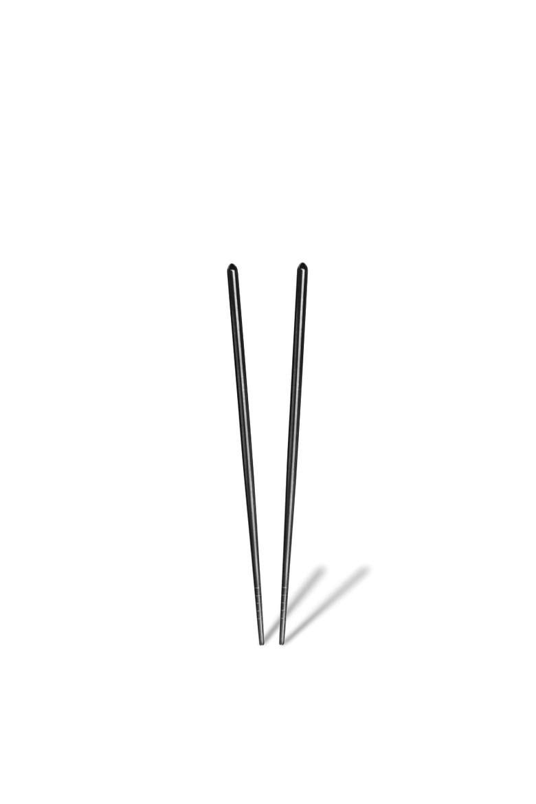 Chopsticks Set - 2 Pieces, Main, color, Black Gold