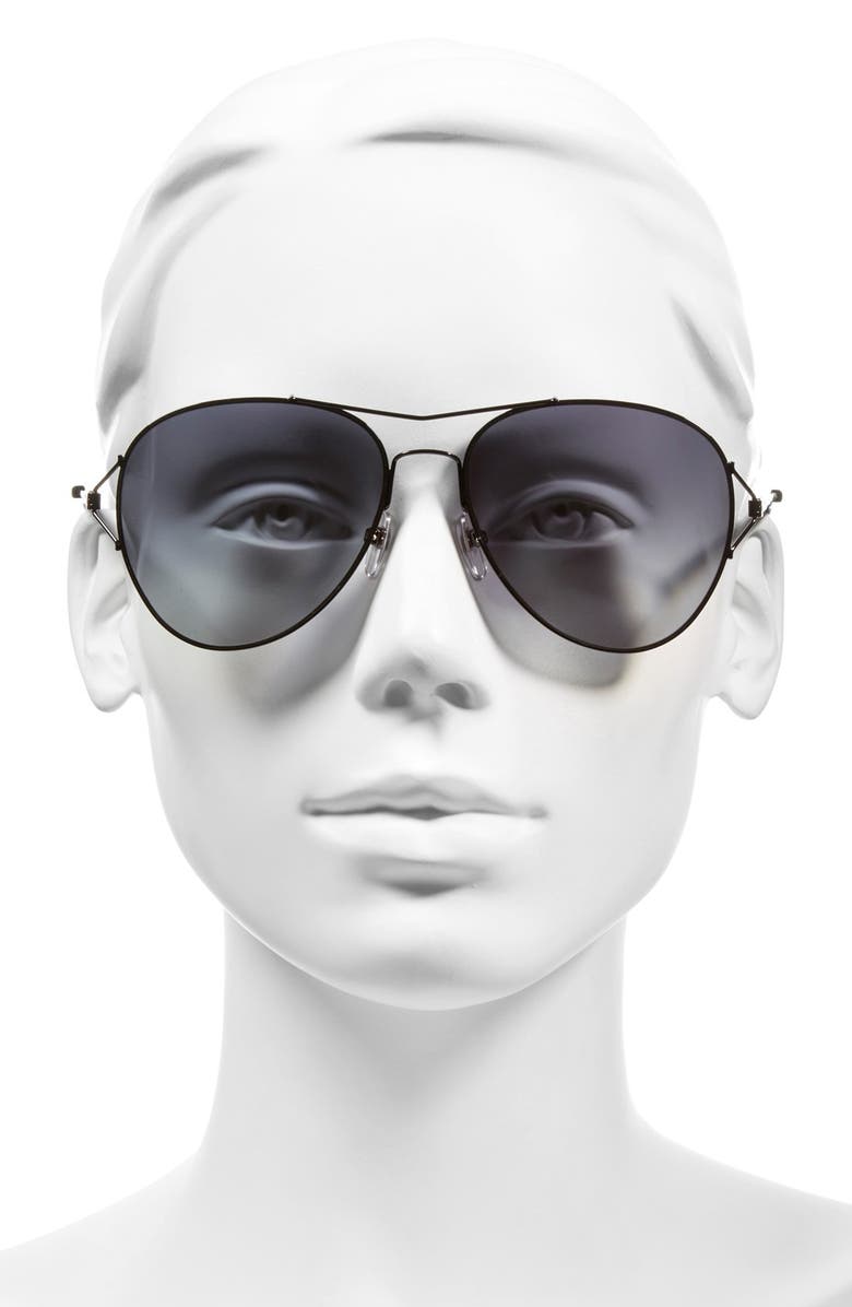 Givenchy 56mm Aviator Sunglasses, Alternate, color, 