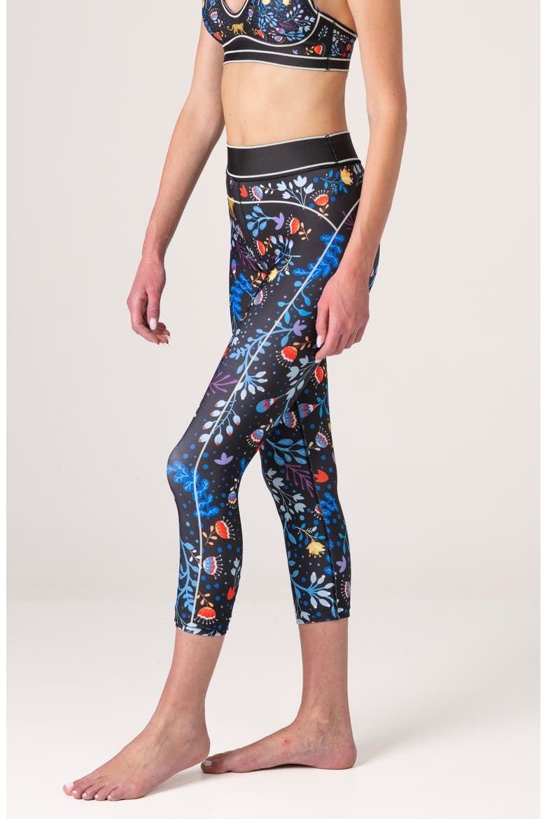 Amazon Rainforest High-Waisted 7/8 Leggings, Alternate, color, Blue