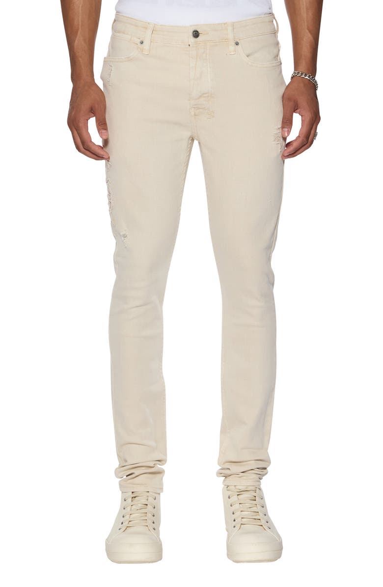 Ksubi Van Winkle Ecru Playoff Skinny Jeans, Main, color, 