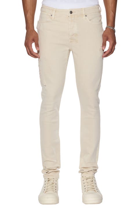 Van Winkle Ecru Playoff Skinny Jeans