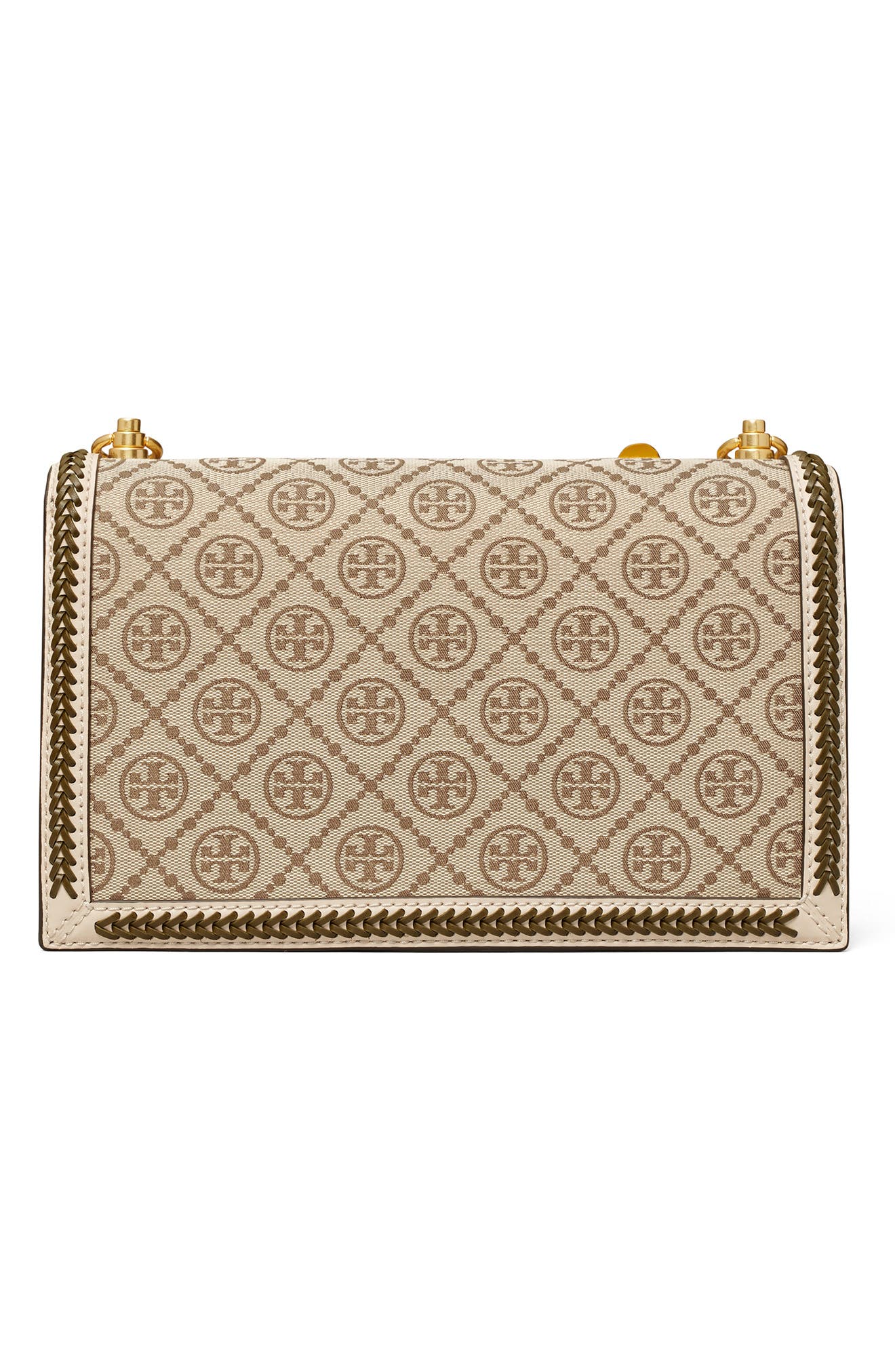 Tory Burch T Monogram Braided Floral Shoulder Bag, Alternate, color, 