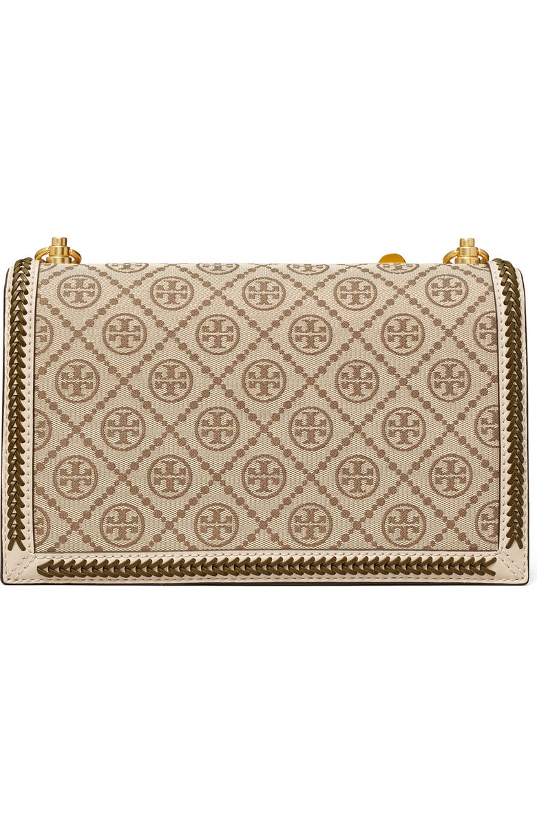 Tory Burch T Monogram Braided Floral Shoulder Bag, Alternate, color,