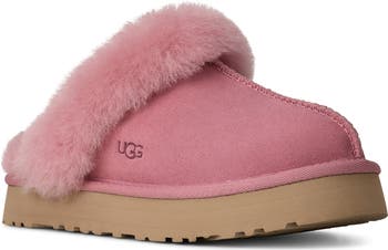 UGG® Kids' Disquette Genuine Shearling Trim Slipper | Nordstrom