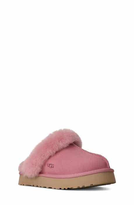 Kids' Disquette Genuine Shearling Trim Slipper
