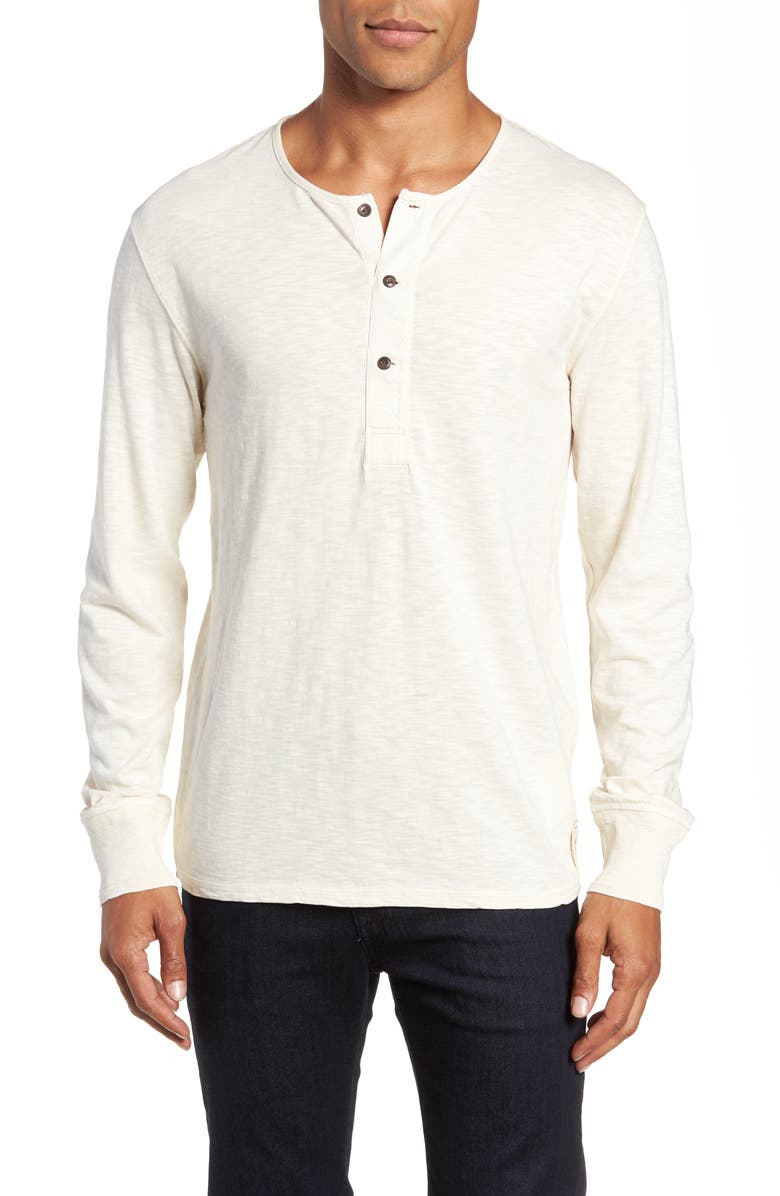 Frye Slubbed Long Sleeve Henley, Main, color,