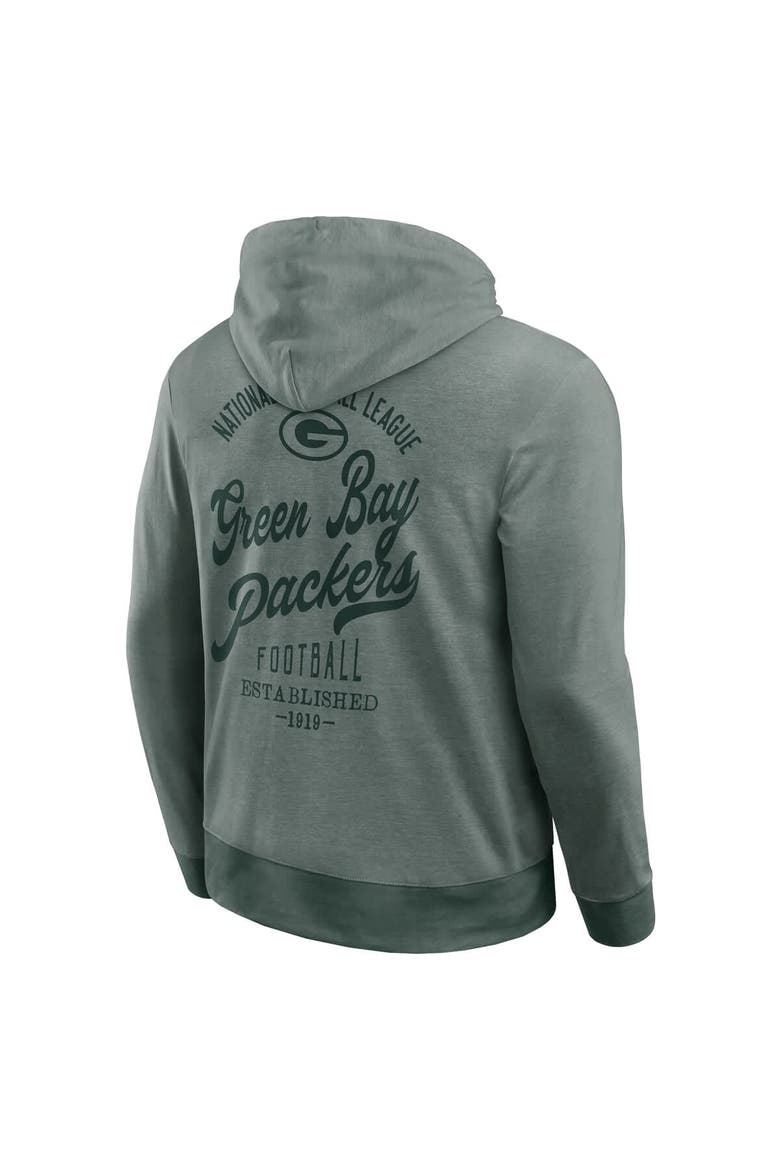 Men's Darius Rucker Collection by Fanatics Green Green Bay Packers Tonal Knit Pullover Hoodie, Alternate, color, Green