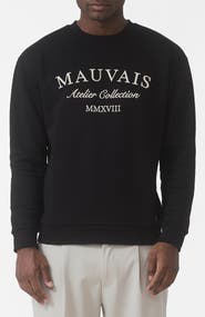 MAUVAIS Ricamo Regular Logo Crew Sweatshirt