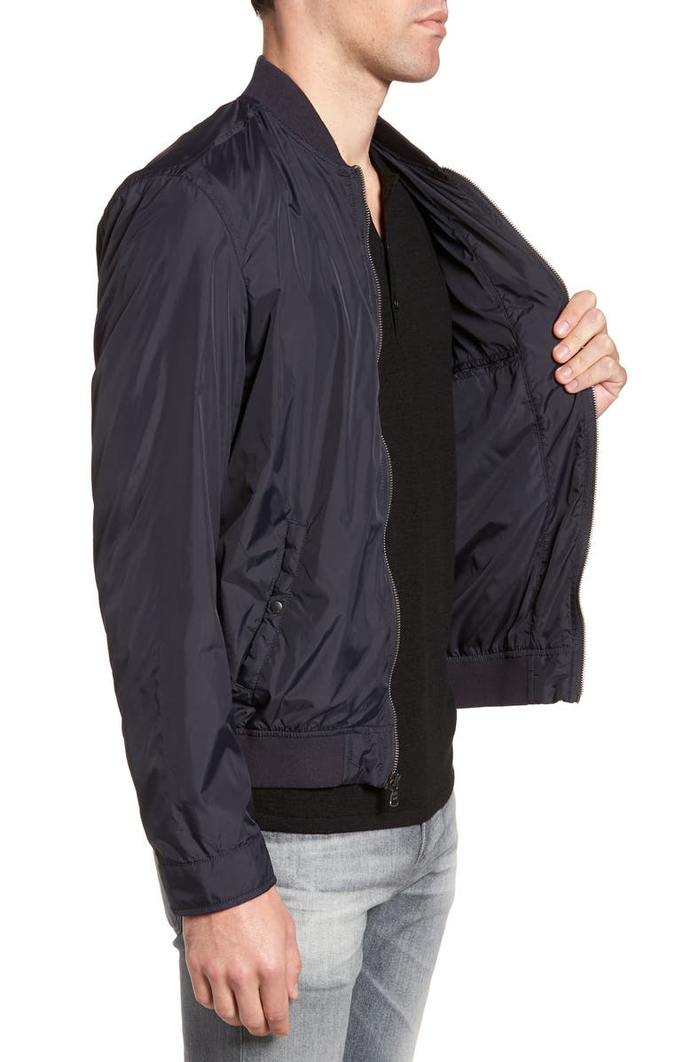 John Varvatos Star USA Slim Fit Bomber Jacket, Alternate, color,