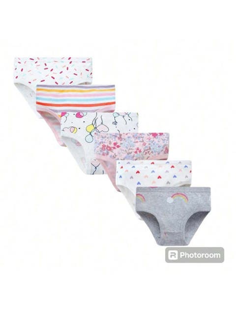 6 Pack Kids and Toddlers Underwears Soft Cotton Panties