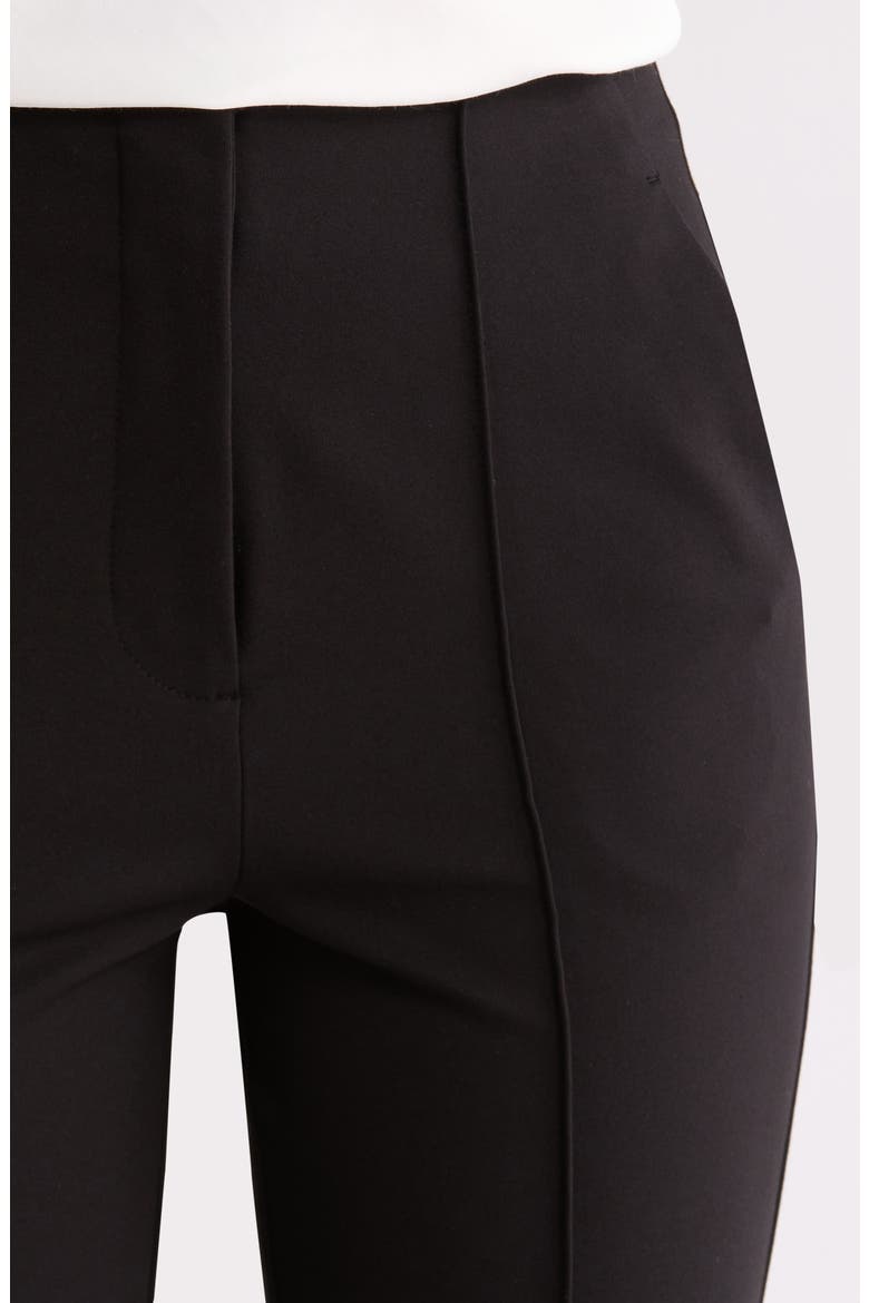 The Alissa Ponte Knit Pants, Alternate, color, BLACK