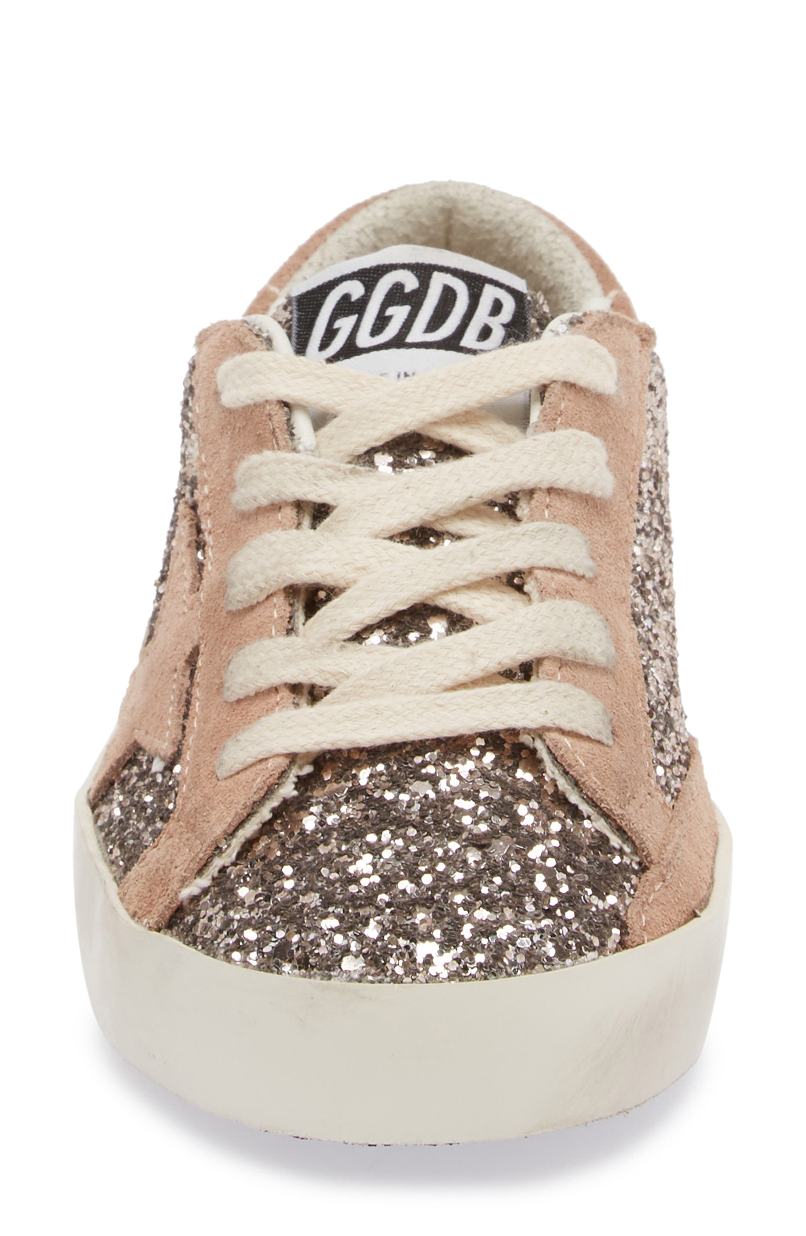 Golden Goose Kids' Super-Star Glitter Sneaker, Alternate, color, 