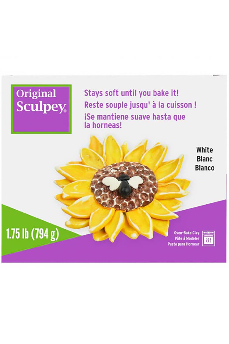 Original Sculpey Clay White 1.75 lb Polymer, Main, color, Multicolored