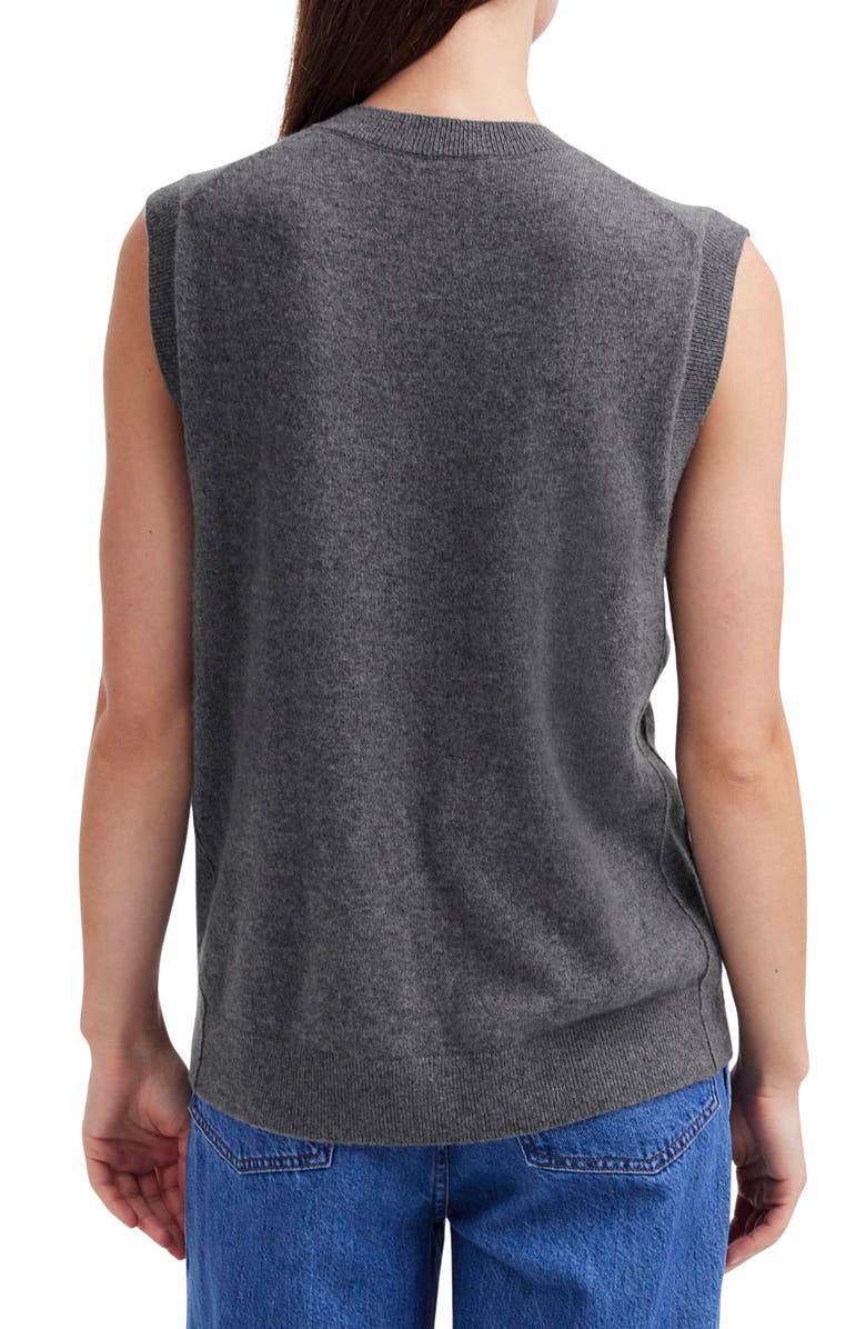 Madewell V-Neck Cashmere Sweater Vest, Alternate, color,