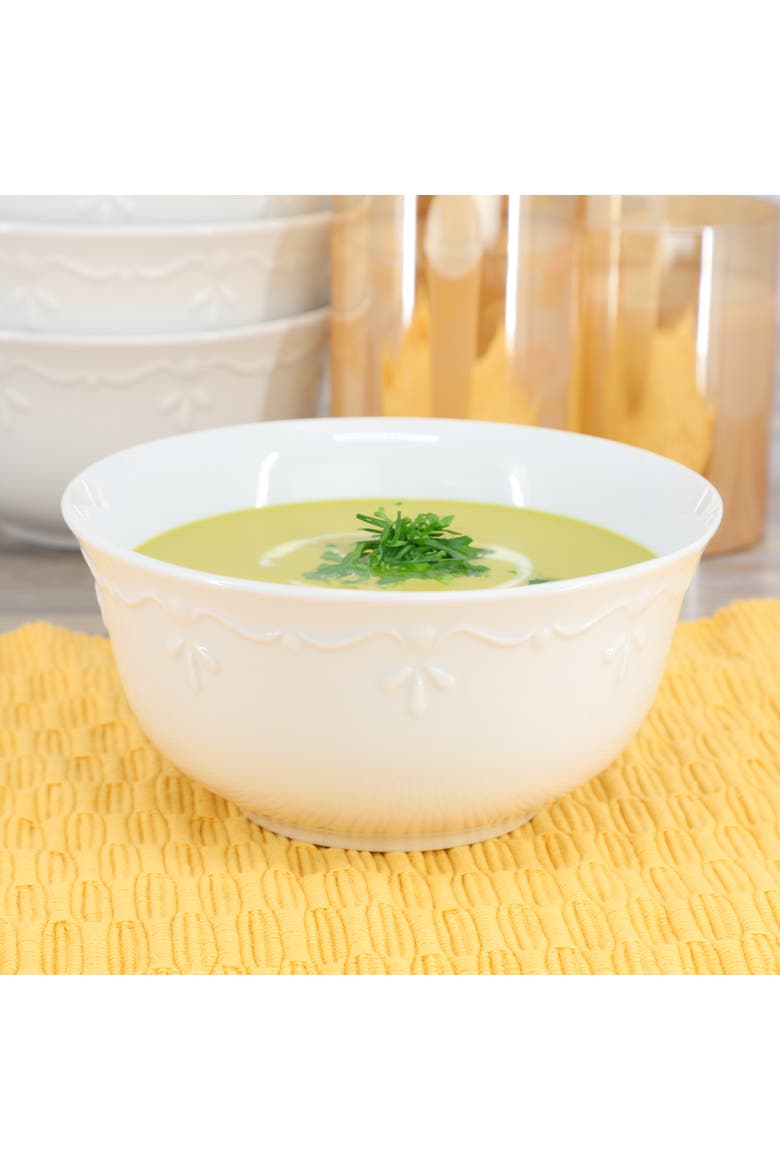 Henryi 6 Piece 6.1 Inch Porcelain Bowl Set, Alternate, color, White