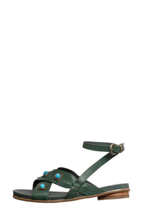 Antelope Reza Stud Sandal In Turquiose