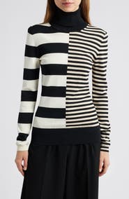Solid & Striped The Greta Stripe Turtleneck Seater