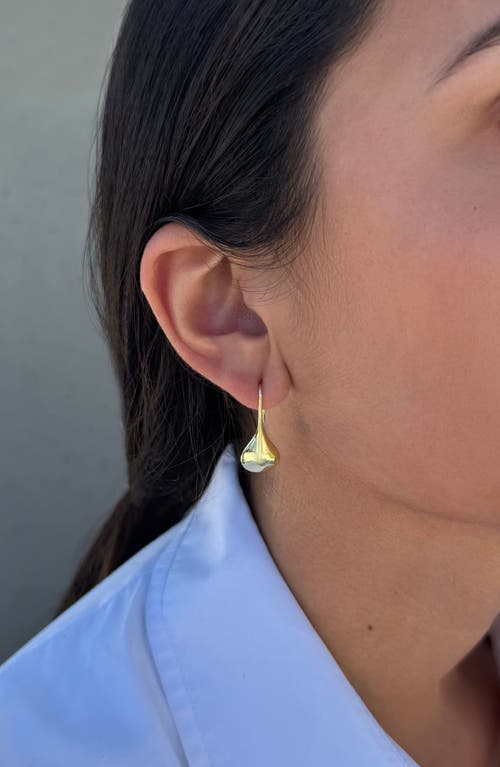Adornia 14k Gold Plated Rain Drop Wire Earrings In Gold