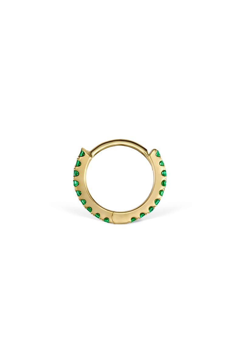 MARIA TASH Emerald Eternity Single Clicker Hoop Earring, Alternate, color,