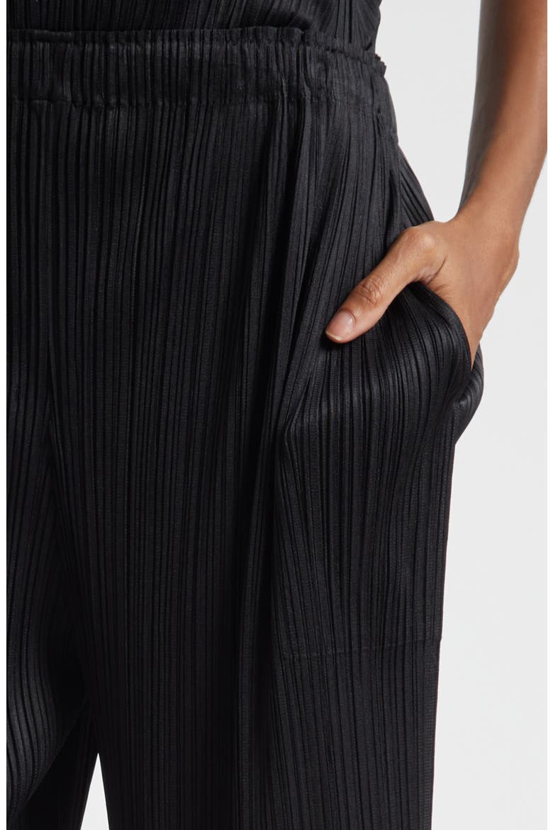 Wave Pleated Fringe Trim Pants (Women) | Nordstrom