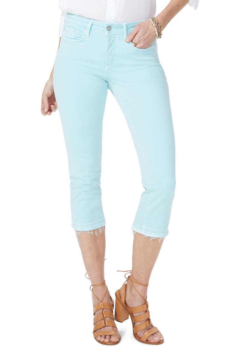 Release Hem Capri Skinny Jeans, Main, color, PALE CABANA